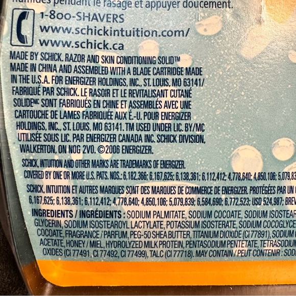 Schick Intuition Plus Razor – Milk & Honey Soothing Moisture | 2 Razors Sealed - Picture 11 of 12